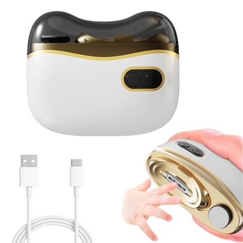 Electric Automatic Nail Clipper, Nail Clippers with Light Electric Nail Trimmer 2 Speeds Safe Automatic Nail Clipper Debris Clipping Storage, Suitable for Children, Adults, and The Elderly
