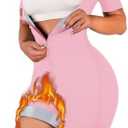 CEIUEO Women Sauna Suit Waist Trainer 3 in 1 Full Body Sweat Jumpsuit for Women Belly Fat, Size XL