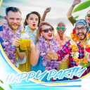 Syhood 50 Pcs Hawaiian Leis Party Silk Flower Leis for Adult Mahalo Floral Thickened Tropical Floral Luau Garland for Hula Dance Luau Party Favors Wedding Birthday Holiday