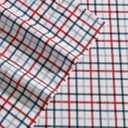 Nautica - Full Sheet Set, Cotton Percale Bedding Set, Crisp & Cool, Lightweight & Breathable (Boating Tattersall Red, Full)