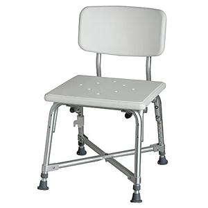 Medline Heavy Duty Shower Chair with Back, Bariatric Bath Chair, Supports up to 650 lbs