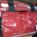 Medical Empty Bag First Aid Bag Emergency Responder Trauma Bag Empty, Professional First Aid Kits Storage Medical Bag with Inner Dividers and No-Scratch Bottom, Trauma Bag for Home Health Nurse Bag, Red, 21.65" x 17.72"x 11.81"