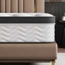 Full Size Mattress,12 Inch Full Mattress, Hybrid Mattresses for Back Pain Relief,Pressure Relief & Motion Isolation,CertiPUR-US Certified,Medium Firm,54"x75"