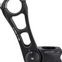 CXWXC Adjustable MTB Stem 31.8mm 70 Degree - 90/110/145mm Bike Stem Riser for Handlebar - Aluminum Alloy Mountain Bike Handlebar Riser Extender for MTB Road City Bike Bicycle (31.8 x 145mm)