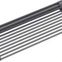 Kraus Multipurpose Over-Sink Roll-Up Dish Drying Rack, Colander and Trivet in Dark Grey, KRM-10DG