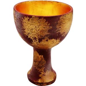 Playcoshow Holy Grail Cosplay Accessories Collection Resin Replica Halloween Christmas Home Decoration Xmas Decor (Gold)