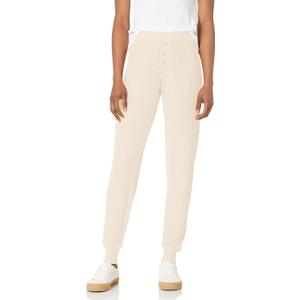 PJ Salvage Women's Textured Essentials Jammie Pant, Stone Wash, X-Small