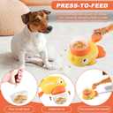Pet Treat Dispenser Toy, Duck-Shaped Interactive Dog Puzzle Slow Feeder Toy for Small Medium Dogs and Cats, Promotes IQ Training and Entertainment Reduces Bloating Anti-Gulping