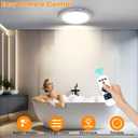 Gotopceed Rechargeable Motion Sensor Ceiling Light with Remote - Magnetic Wireless Ceiling Light Battery Powered for Closet Shower Stairs Shed Hallway ect