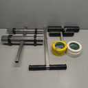 Court Line Tape Machine, with Drawing Circle Kit, Parking Lot Striping Machine for Driveway, Asphalt or Concrete, Basketball Courts, Pickleball Court, Road Warning (stainless steel)