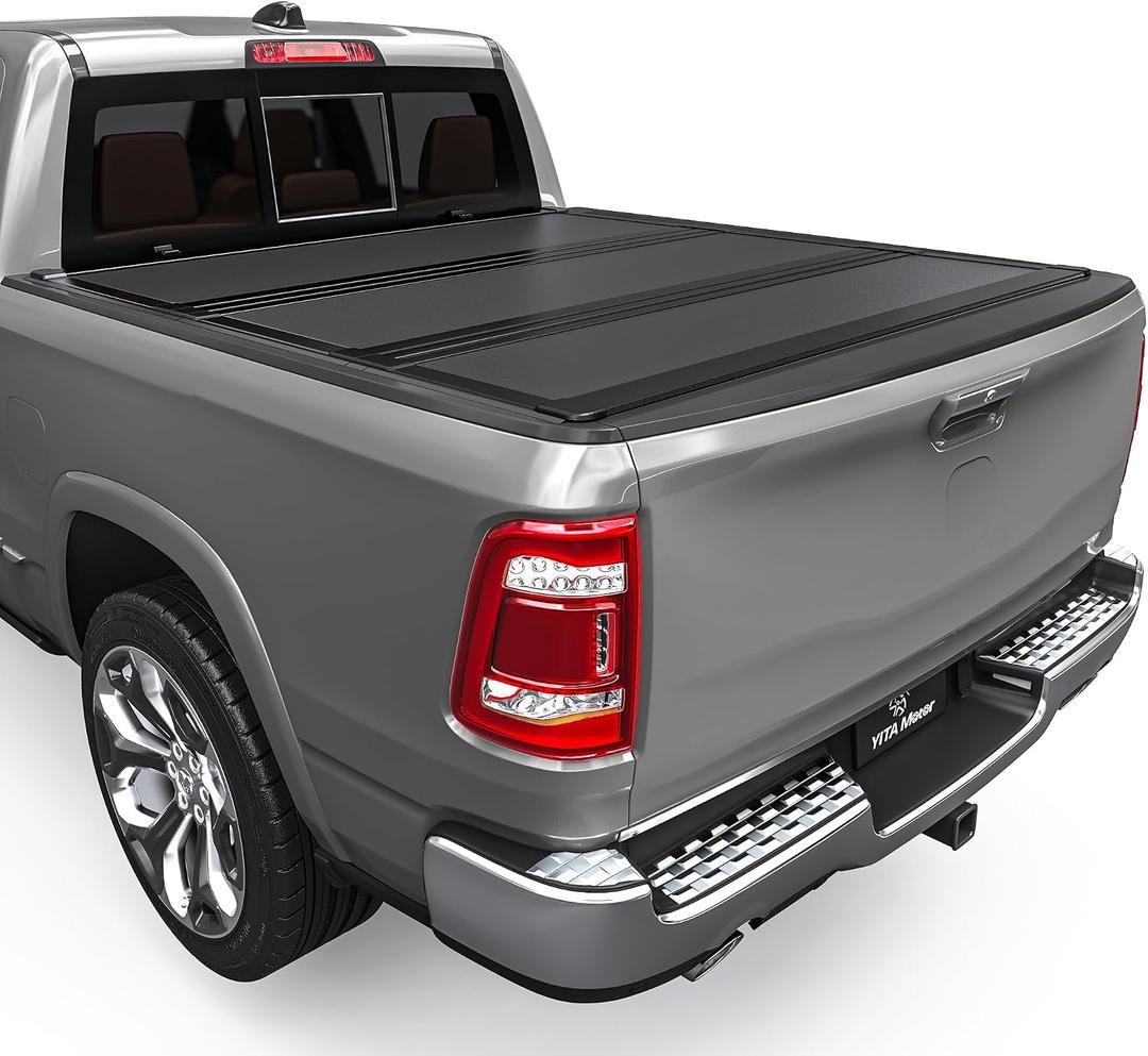YITAMOTOR Low-Profile Hard Tri-Fold Bed Cover for 2010-2026 Ram 2500 6.4ft
Low-Profile Hard Tri-folding Truck Bed Tonneau Cover Compatible with Dodge Ram 2500 3500 2010-2026 6.4 Feet Bed w/o Rambox