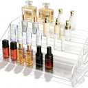 12 Inchs Acrylic Tiered Display Stand 4 tier Acrylic Riser Display Shelf Stands for Cosmetic Nail Polish Makeup Cookies Perfume