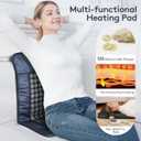 UTK Far Infrared Heating Pad for Back, 5X Deeper Pain Relief, 126 Natural Pure Jade Heating Pad, FSA-HSA Eligible, Gift for Women Men, Hotter to 159, 16 Timers Auto-Off, Memory Function, 31"x 21"