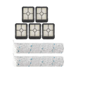 Main Brush HEPA Filter. Compatible for Bissell Crosswave Cordless Max 255, (6 Piece)