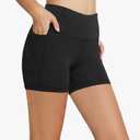 baleaf Women's 5" Biker Shorts High Waist Yoga Workout Gym Running Volleyball Spandex Shorts with Pockets XXL
