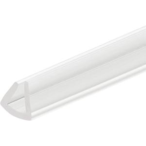 uxcell U Channel Edge Trim, 11.5ft Length Rubber Guard Seal Strip Edge Protector Fit for 3-4mm Edge, (5/16" W x 9/32" H) Clear