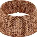CENBOSS Rattan Christmas Tree Collar, Wicker Tree Skirt & Stand Base Cover (Brown Wash, 24 inch)