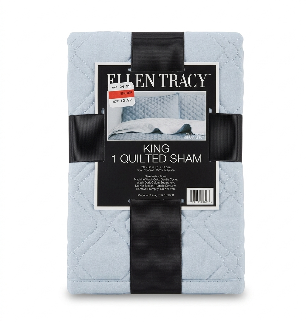 Standard 1 Quilted Sham 20x26in 100% Polyester