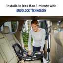 Graco SnugRide SnugFit LX Infant Car Seat, Baby Car Seat with Anti-Rebound Bar for Extra Safety, SnugLock Easy Install Carseat, 1-Hand Adjustable Handle, No-Rethread Harness, Baby Essentials, Pierce Manufactured Date: Jan. 8, 2026