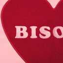 2 x DN DECONATION Valentine Pillow Covers 18x18 Set of 2, Red and Pink Throw Pillow Covers for Couch Bed, Sherpa Heart Rose Romantic Home Decor for Living Room Valentine's Day Decoration