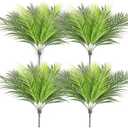 Giegxin Artificial Palm Plants Leaves Imitation Fake Palm Tree Leaves Decor Greenery Faux Tropical Faux Plants Fronds for Palms Sunday Garden Hawaiian Party Jungle Party Decor(4 Pieces)
