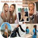 Flufymooz ponytail extension, 26 Inch Long Straight Drawstring Ponytail Hairpieces Fake Pony Tails Natural Soft Clip in Hair Extension pony Tail for Women (Black Brown)