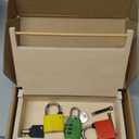 Woodtoe 8 PCS Montessori Lock and Key Toy, Montessori Toys for Toddlers 3 4 5 Year Old, Kids Tool Set, Montessori Materials Preschool Learning Sensory Toy, Fine Motor Skill, Christmas Toys for Kid 3-6