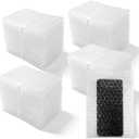 200 Pack Bubble Wrap Pouches, 7.8 x 5.7 Inch Double Walled Bubble Foam Wrap Cushioning Bags for Moving, Storage, Packing, Shockproof - Clear