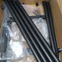 Kitsanery Shoe Rack  3Tier Metal Boot Rack Organizer for Entryway, Closet & Garage, Free Standing Shoe Shelf for Storage Tall Boots, Sneakers, Cowboy Boots, Black (Large  8 Pairs)