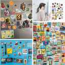 Adhesive Magnetic Sheets 8 x 10 Inch, 18 Packs Magnetic Sheets with Adhesive Backing - 0.5mm Thickness Flexible Magnet Sheets for Dies Storage, Craft Projects, Photos, School, Office