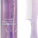CANDYBRUSH Wide Tooth Comb for Women Curly Hair Wet Comb Detangling Girls Long Short Thick Fine Hair Curls Fashion Styling Tool Purple Large Pack of 2
