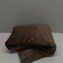 NICETOWN Brown Velvet Curtains 84 inches Length for Bedroom - Blackout Thermal Insulated Sound Reducing Heavy Matt Solid Room Darkening Drapes for Nursery (2 Panels, 52 x 84)