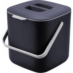 Compost Bin Kitchen, Sealed Countertop Compost Bin，No Filter Required, 0.7Gal Indoor Compost Bin, Compost Bucket with Lid and Handle (Gray)