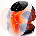 Cordless 360 Knee Massager with 1-Second Heat & Red Light Therapy for Joint Pain Relief, 3 Intensities Ideal for Athletes, Seniors, Active Adults