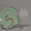 Arch Wedding Table Numbers 1-10 with Stands, Elegant Gold Number 5.5 x 7 Arch Acrylic Signs with Holders, Clear Acrylic Table Numbers for Wedding Reception, Anniversary, Party, Events