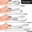 10PCS Serving Tongs, Small Kitchen Tongs,XEVOM Stainless Steel small Appetizer Tongs Mini Sugar Ice (5 Inch)