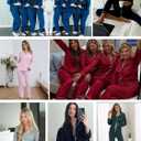 Button Up Pajamas for Women Long Sleeve Sleepwear Soft Loungewear Ladies Pjs Set XS-XXL (Black, M)