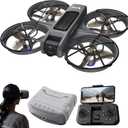 FPV Drone with Camera and VR Glasses, Brushless Motor Optical Flow Cool LED Lights Drones Dual Camera Switch RC Quadcopter 2 Batteries VR Drones for Beginners Adults X226 Drone