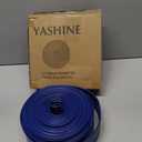 YASHINE PVC HOSE 1-1/2"*100ft, Pool Backwash Hose, Heavy Duty Reinforced Blue PVC Lay Flat Water, For Swimming Drain Pools and Clean Filters, with 2 Clamp