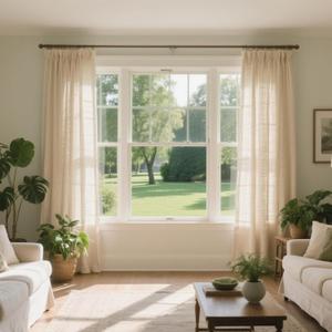 Custom-Made Curtains Natural Linen Blend Drapes for Bedroom Living Room, 38 Colors for Choosing, Blackout/Room Darkening Drapery Liner, Multi-Type Header Styles & Size Customizable (20"W x 20"L (Pack of 1))