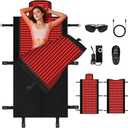 2025 New Full-Body Red Lights Therapy Mat- Triple-Mode Red Light Therapy Mat, 2 in1 LED 660 850 Infrared Reds Light Blanket with 2570 LEDs, Gift for Women Men Mom Father Lover
