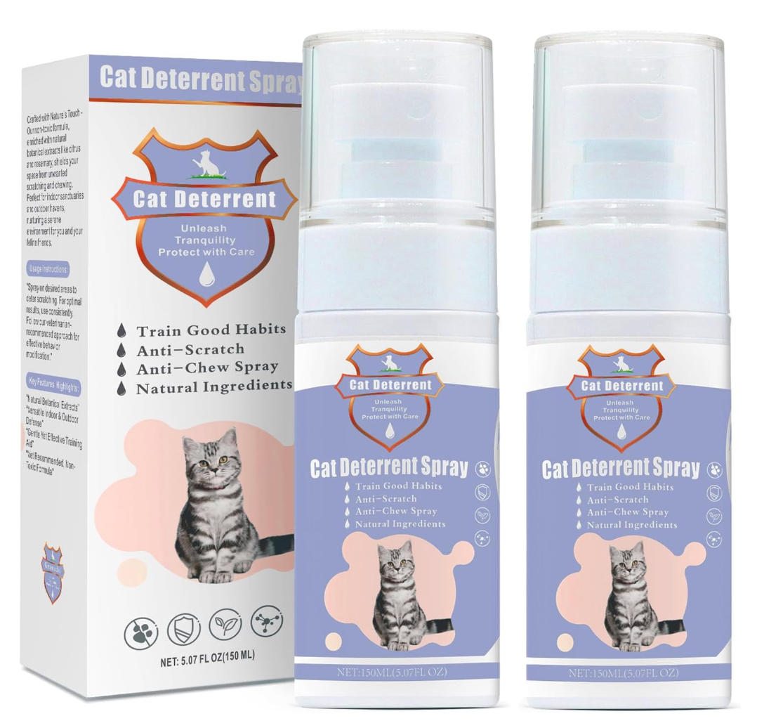 Cat Deterrent Spray Unleash Tranquility Protect with Care, 
Bottles Cat Deterrent Spray