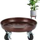 11 Inch Plant Caddy with Wheels Heavy Duty, 260 lbs Capacity, 4 Swivel Casters (2 Locking), Steel Rolling Plant Stand, High-Strength Rust-Proof Steel