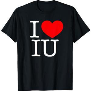 I Love (Heart) IU T-Shirt, Medium