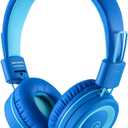 noot products Kids Headphones K11 Foldable Stereo Tangle-Free 5ft Long Cord 3.5mm Jack Plug in Wired On-Ear Headset for iPad/Amazon Kindle,Fire/Boy/Girl/School/Laptop/Tablet(Skyline Blue) (4 x 5 x 2 in)