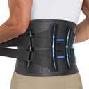 Fit Geno Back Brace for Lower Back Pain Relief - Lumbar Support for Men & Women, Supportive Breathable and Adjustable Weight Lifting Belt for Herniated Discs, Heavy Lifting - L/XL