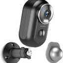 ZUMIMALL Security Cameras Wireless Outdoor,2K Cameras for Home Security, Outdoor/Indoor Camera Battery Powered, 2.4G WiFi, Magnetic Mount,3MP Color Night Vision/Siren/PIR/AI/Cloud/Alexa (Black-Single Camera)