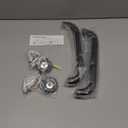 Metal Industrial Stairs Grab Wall Handrail Staircase Steps Indoor Exterior Outdoor Deck Hand Rail Safety Grab Bar (Matte Black) Handle for Stairs Bars Wall Elderly Grab Frame Pipe (12 Inch 2 Pack)