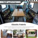 Floral RV Dinette Cushion Covers, Waterproof Camper Cushions Cover,RV Dinette Seat Covers, Cushion Slipcovers for Trailer Including 1 Backrest Cover & 1 Bench Cover