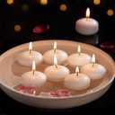 Ashlux White Floating Candles 2 Inch, 36 Pack Floating Candles 5-6 Hours Burn Time, Floating Tealight Candles for Valentine's Day, Wedding, Proposal Anniversary Deco, Romantic Night for Her/Him